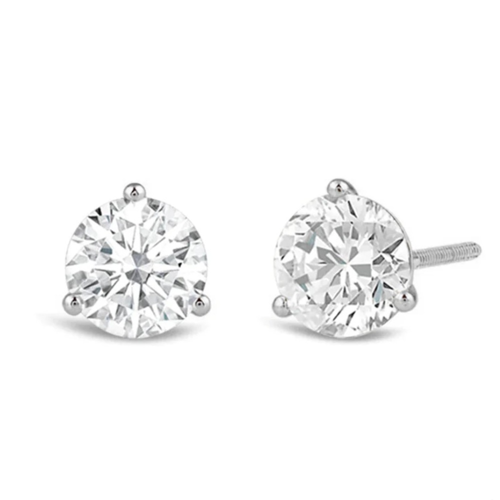 Elegant Silver Stud Earrings